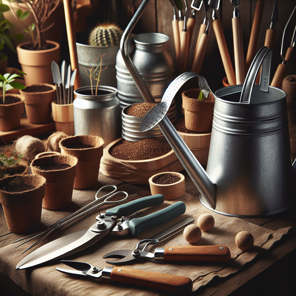 Indoor gardening tools and accessories