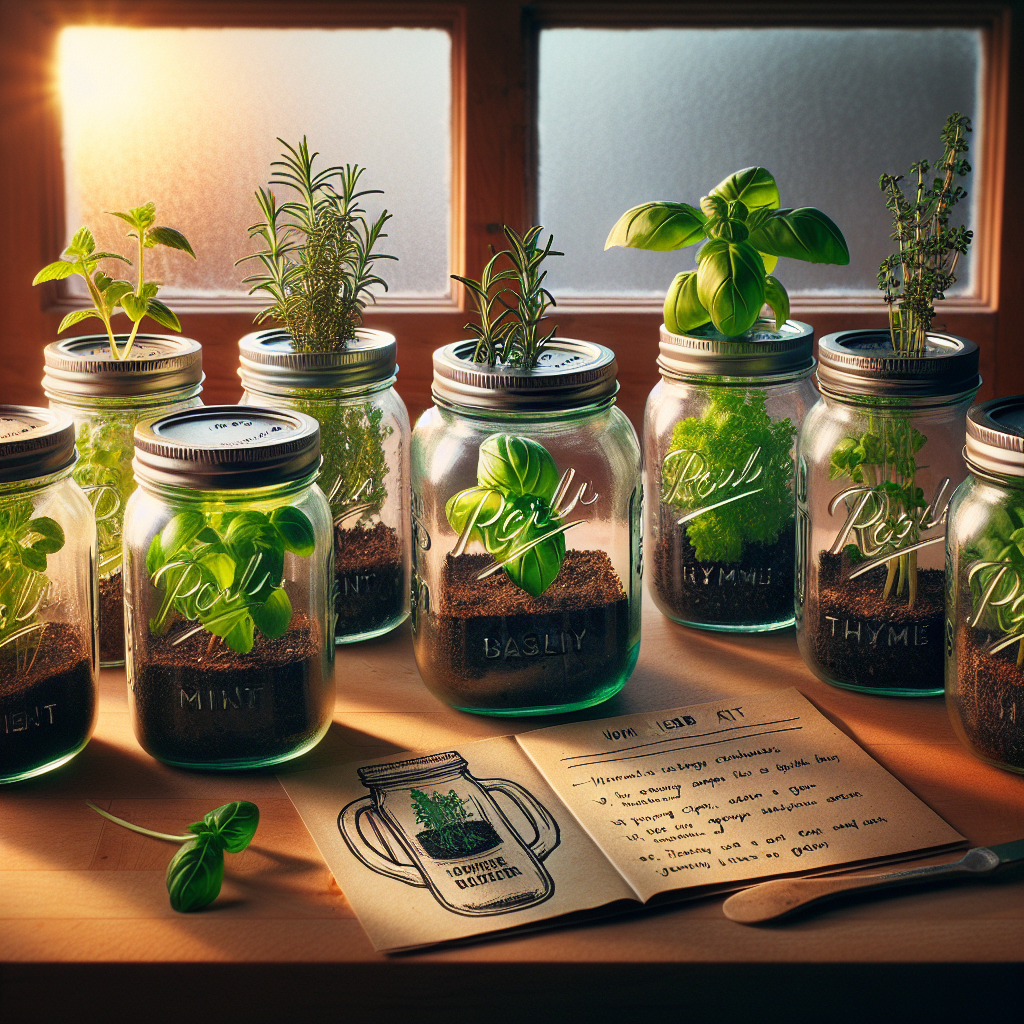 Mason Jar Herb Kits