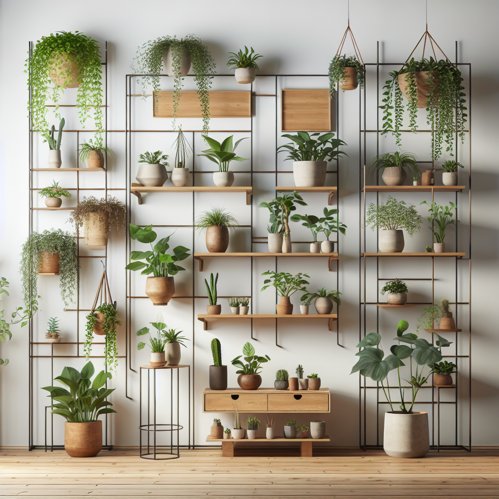 Indoor plant shelving ideas