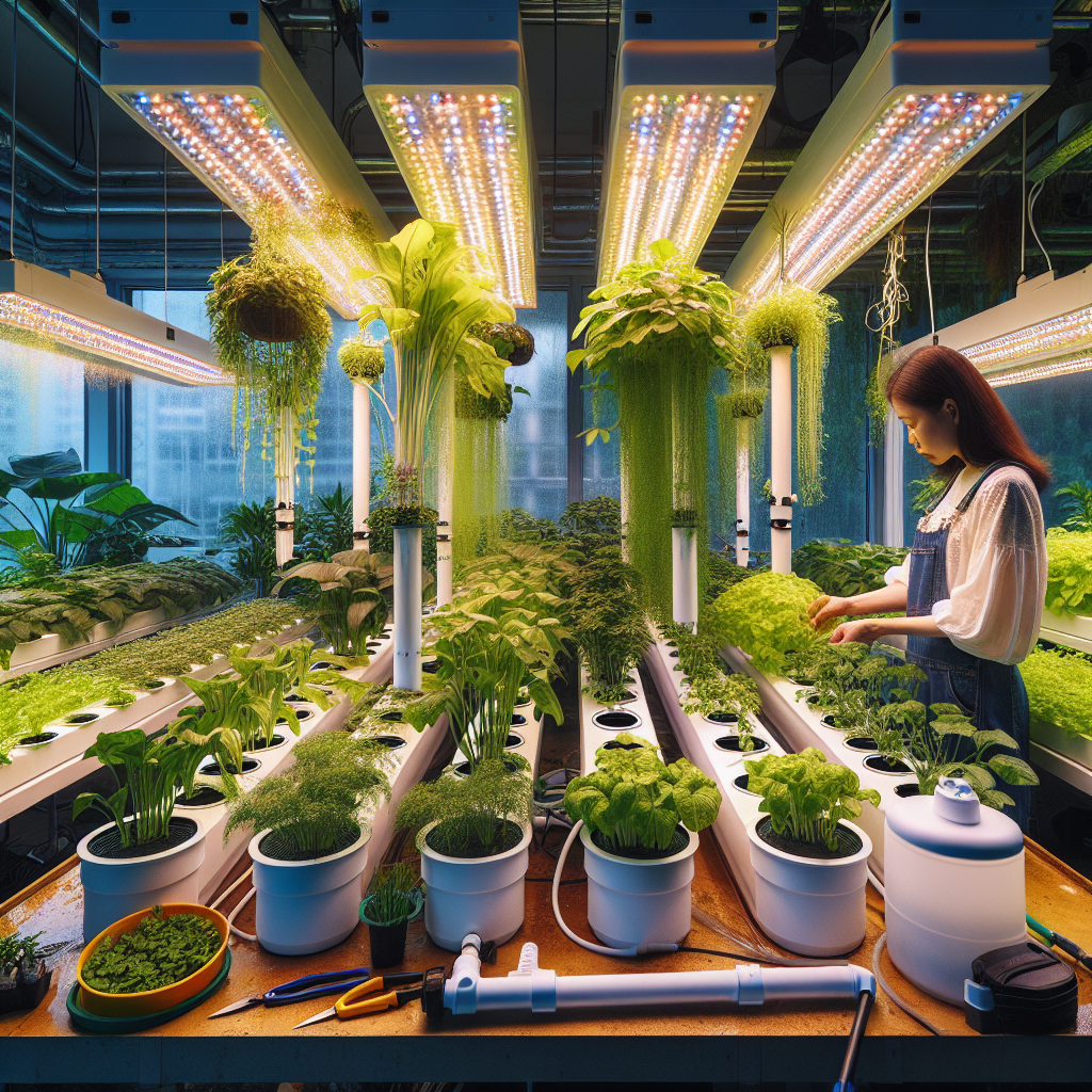 Hydroponic systems for indoor gardening